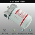 thumbnail image 2 of 1 Inch NPT Fuel Tank Filter Kit, High Flow Fuel Filter 25 GPM 30 Micron Spin-on Cartridge Style Particulate Filter Compatible With Diesel Transfer Pump, 2 of 7