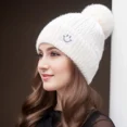 thumbnail image 4 of Women'S Knit Fleece Lined Winter Hat Warm Ear Protection Unisex Ball Cap, 4 of 6