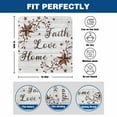 thumbnail image 6 of Retro Country Stars Chair Back Covers Set of 1, Faith Love Home Berries White Wood Striped Stretch Dining Chair Back Slipcovers Removable Seat Cover for Kitchen Restaurant Hotel Cafe, 6 of 9