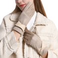 thumbnail image 2 of Dyfzdhu Women Gloves Creative Fashion Gloves Gloves Thick Warm Winter Adult Beige, 2 of 4