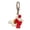 White, variant on 2026 Year of the Horse Plush Keychain, 5.7 Inch Cute Soft Horse Keychain with Scarf, Good Luck Charm for Keys Bag Backpack, Zodiac Gift for Christmas New Year Friends Family