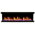 thumbnail image 2 of Warmcastle 72" 3-Side Smart HD LED Electric fireplace wifi Fireplace app with Acrylic Crushed Ice Rocks, 2 of 2
