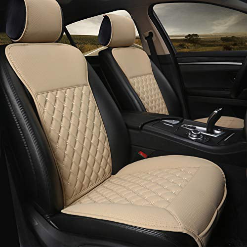 Black Panther 1 Pair Car Seat Covers Luxury Protectors Universal Anti Slip Driver Cover With Backrest Diamond Pattern Beige Com - Anti Slip Car Seat Covers
