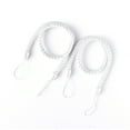 thumbnail image 4 of stanreset 1/2/3/5 2 Pièces Maison Hôtel Polyester Rideau Retenue Salon Drapé Cravate Draperies Décoratif Support Ondulé Corde Blanche 5PCS, 4 of 6