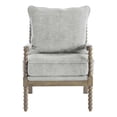 thumbnail image 4 of Fletcher Chaise à Barreaux en Tissu Gris Fumée avec Fini Charbon Brossé, 4 of 8