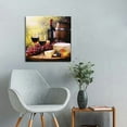 thumbnail image 4 of Nawypu  Lighted Wine Canvas Print - Vineyard Scene with a Barrel and Grapes - 16x16 inch, 4 of 4