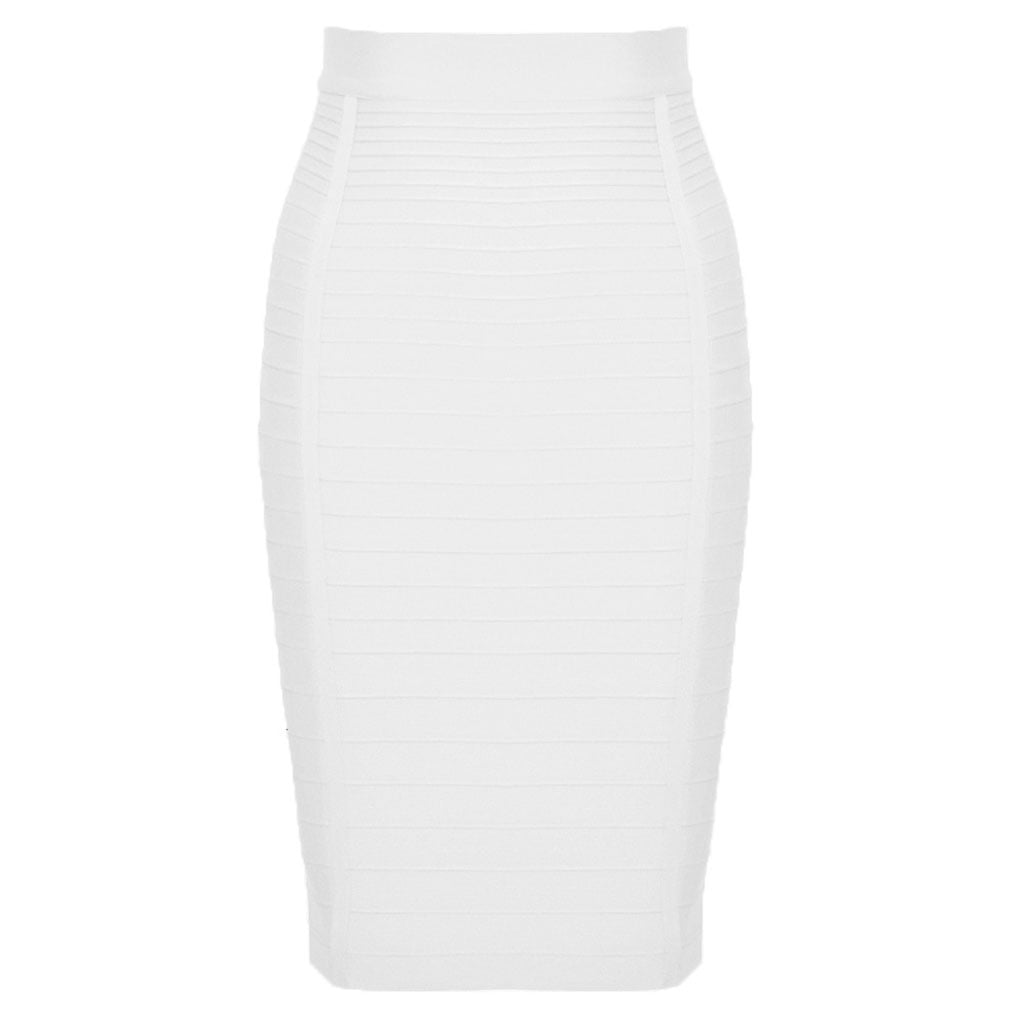 ✪ Women High Waist Striped Zipper Bandage Knee Length Bodycon Midi Pencil  Skirt - Walmart.com