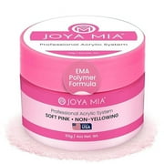 Acrylic Powder for Nails, Super Adhesion Acrylic Nail Powder, Professional Colored Acrylic Nail Powder for Flawless & Beautiful Acrylic Nail Enhancements, Soft Pink, 4 oz - Joya Mia