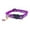 Purple, variant on 1PCS Breakaway Cat Collars with Bell Cute Kitty Glow in The Dark Adjustable Kitten Collars 7.09-11.81 Inch
