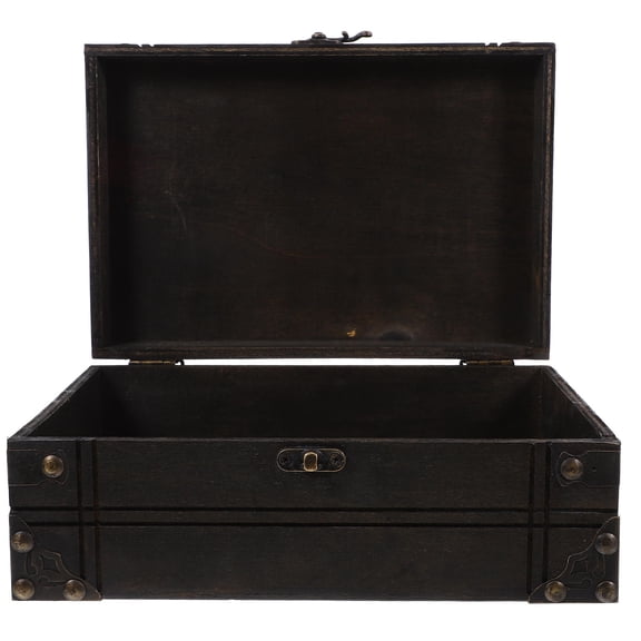 MERRYHAPY Jewelry Chest Retro Wood Storage Collectors Bedroom 1Pcs