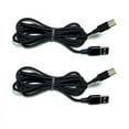 thumbnail image 2 of Soft Nylon Braided USB Type-C to USB-A Male USB Charger Cables - 6 Feet, Black (2 Pack), 2 of 3
