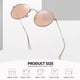 thumbnail image 4 of Small Round Polarized Sunglasses for Women Men Classic Retro Metal Frame Sun Glasses UV Protection, 4 of 4