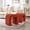 Rust, variant on ONEVOG Upholstered Velvet Ottoman Foot Stool Set of 2, Modern U-Shaped Arch Accent Stool for Living Room Bedroom, Rust