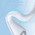 SHZHLAIFUZB White Rechargeable Portable Personal Fan Hands Free