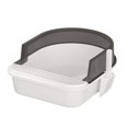 thumbnail image 3 of Caja de arena para gatos, bandeja de arena para mascotas duradera para gatos pequeños y medianos Negro Yuyangstore Bandeja de arena para gatos, 3 of 8