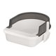 thumbnail image 3 of Caja de arena para gatos, orinal, inodoro, parte superior abierta, bandeja de arena para mascotas, orinal para gatos pequeños y medianos , Negro, S Salvador Bandeja de arena para gatos, 3 of 10