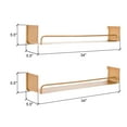 thumbnail image 3 of Syler Modern Metal Wall Shelf (Set of 2) - 34" Bronze, 3 of 3