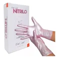 thumbnail image 1 of Guantes De Nitrilo Uniseal Rosa Metalico Talla Xch, 1 of 5