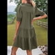 thumbnail image 2 of Vestido Plisado de Corta para Mujer, Verde , Talla L, 2 of 5