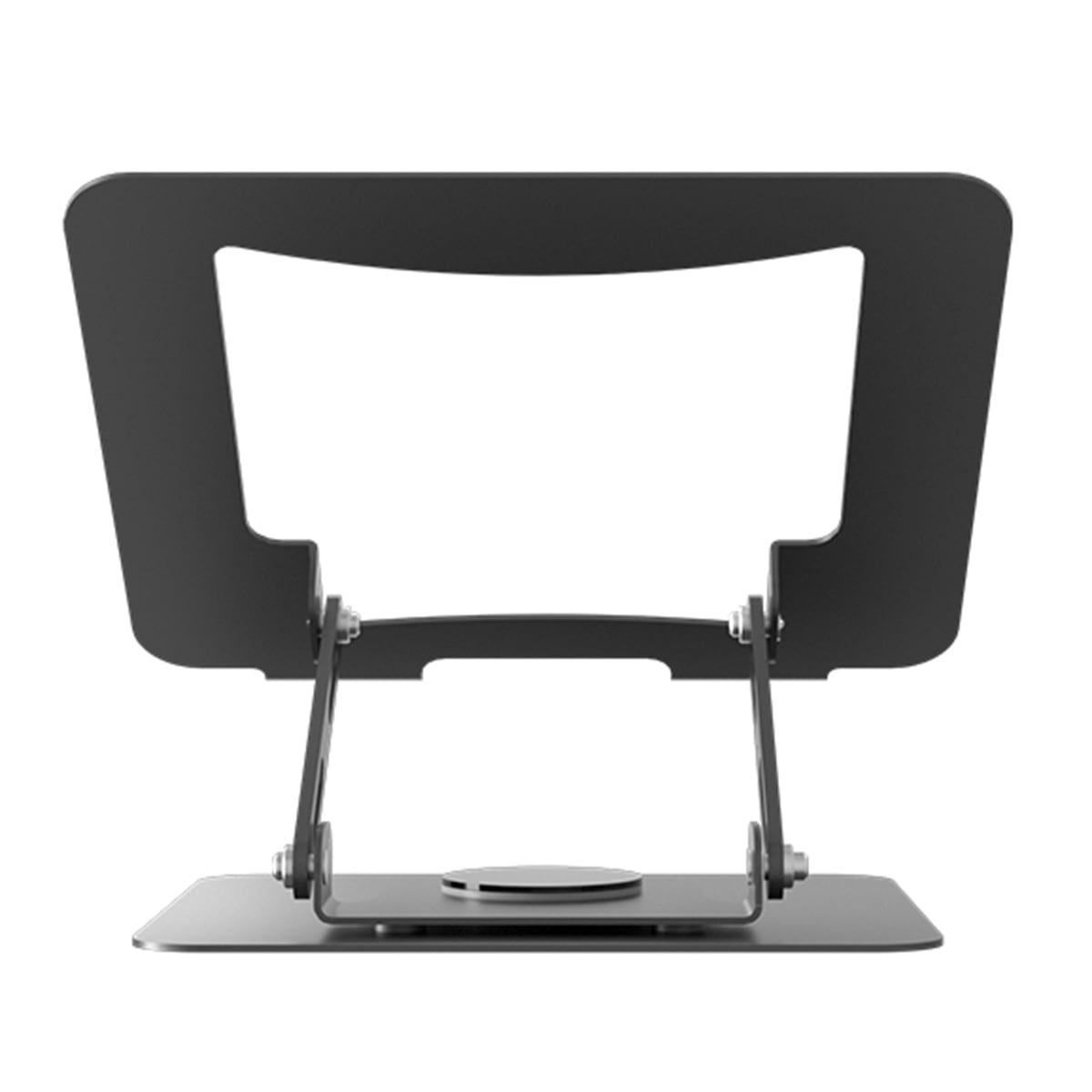 Laptop Stand with 360° Rotating Base, Byseng Ultra-Stable Metal Swivel Laptop Stand, Ergonomic Folding Laptop Riser Fits 10” to 17” Laptops
