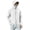 Silver, variant on Men's Summer Solid Color Long Sleeve Sun Protection Jacket Face Cover Detachable Hood Pockets Silver M