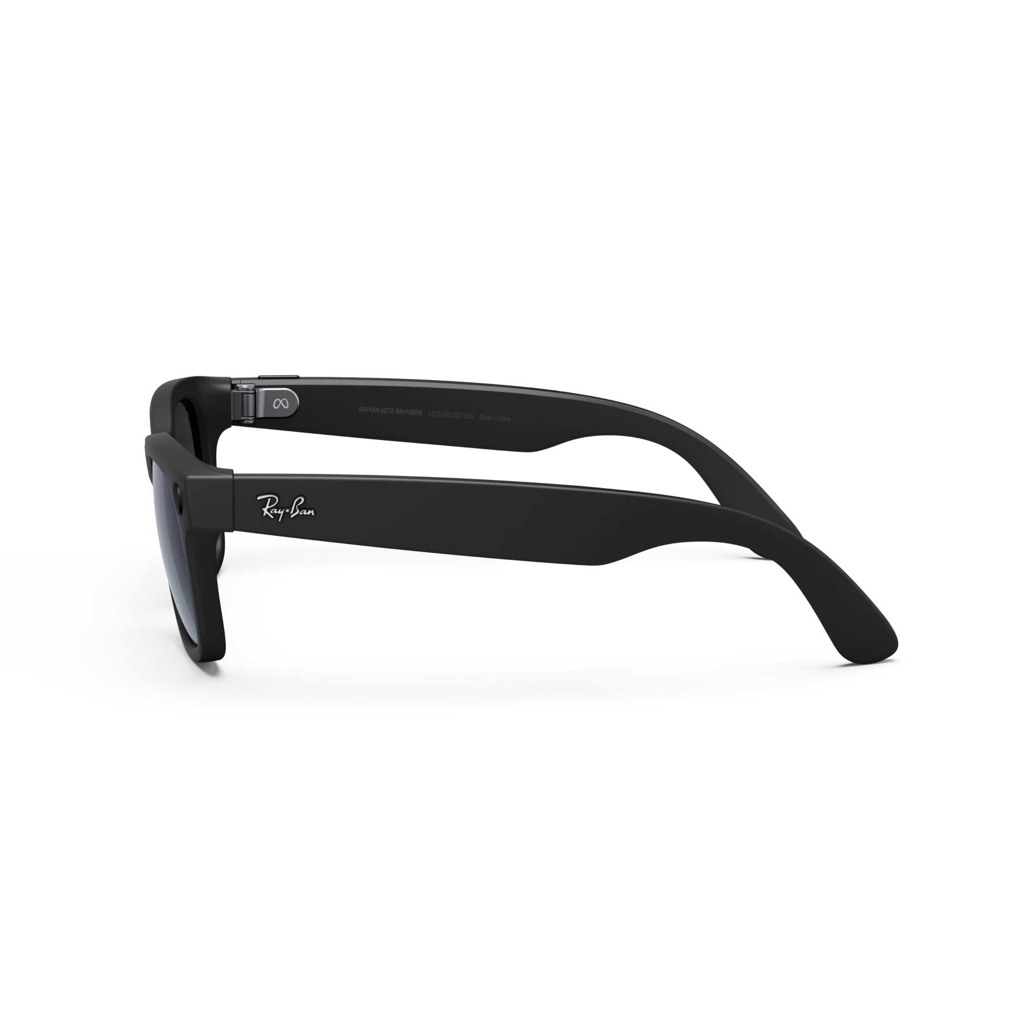 Ray-Ban | Meta Wayfarer (Gen 1) Large – Noir Mat, Verres Polarisés Dégradés Graphite