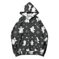 thumbnail image 4 of Dweltoz Halloween Hoodies for Women Ghost Pumpkin Star Print Pullover Hoodie Long Sleeve Loose Fit Sweatshirt with Pockets Casual Halloween Party Tops,Gray 2XL, 4 of 6