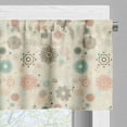 thumbnail image 5 of Ambesonne Winter Valance & Curtain, Retro Xmas Snowflakes, 55"x45", Multicolor, 5 of 6