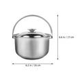 thumbnail image 5 of Stainless Steel Cooking Pot Steamer Pot Stainless Pot Vegetables Steamer Stock Pot 20 Quart Kitchen Utensil, 5 of 6