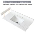 thumbnail image 5 of 43-Inch Bianco Venato Sintered Stone Vanity Top for Bathroom, Durable and Heat-Resistant, Hassle-Free Installation, 5 of 7