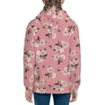 thumbnail image 6 of Naloa Rose Flowers Teenage Zipper Hoodie, Long Sleeve Zip Up Hoodies Casual Jackets Tops for 7-12 Years-Small, 6 of 6