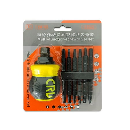 

WQJNWEQ 13-in-1 Multifunctional Shaped Ratchet Retractable Dual Purpose Screwdriver Set 7-in-1 one Change Screwdriver Driver on Sale Clearance Items
