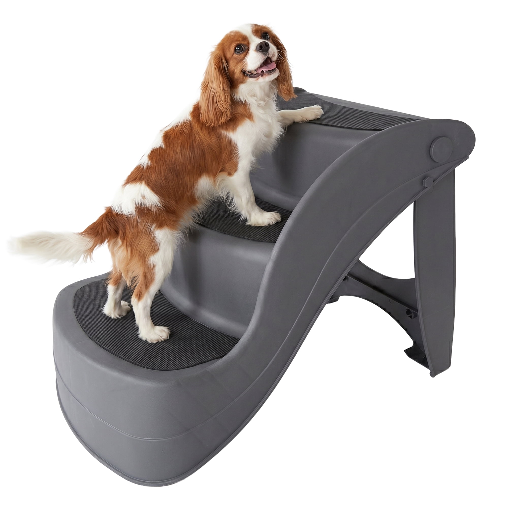 PETMAKER Pet Stairs with Safety Locking Pins - For Small Dogs (Gray)