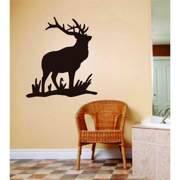 Living Room Art Deer Animal Hunting Hunter Man Gun Boys Kids Bed Room Sports 18 X 18 Inches