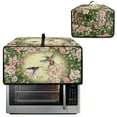 thumbnail image 2 of Renewold Toaster Oven Dust Cover with Storage Pockets Stain-Resistant Dust Protection Rectangular Microwave Oven Small Appliance Cover Case, 18.5 x 14.5 x 9 Inches, Hummingbird Flower Green, 2 of 7