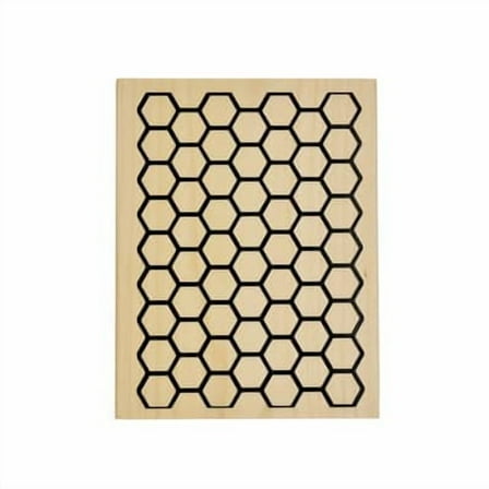 6 Pack: Honeycomb Wood Stamp by Recollections