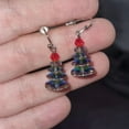 thumbnail image 3 of Yoyauz Christmas Earrings For Ladies Christmas Trees Lightweight Earrings Cute Christmas Parties Jewelry Gifts, 3 of 5