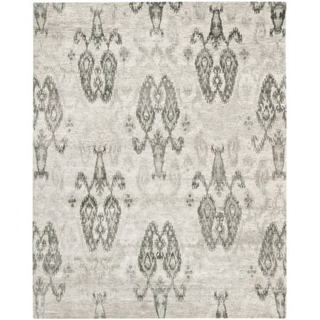 - Brayden Studio Wildhollow Tibetan Hand-Knotted Silver/Gray Area Rug