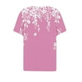 thumbnail image 4 of Womens Tops Plus Size Short Sleeves Round Neck Printed Casual T Shirts, 4 of 5