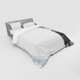 thumbnail image 2 of Ambesonne Winter Bedding Set 4 Pcs, Grey Horse Snow Scenery, Queen, White Brown, 2 of 2