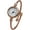 Rose-Gold/Roman-Numerals, variant on Collections Quartz Womens 23mm Case Small Wire Bangle Watch