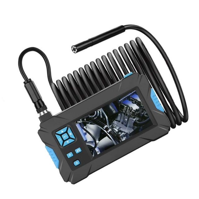 Cámara De Endoscopio Industrial, Endoscopio Con Cámaras Duales De 1080p, 8+1 Luces LED, Cámara De Inspección Con Pantalla De 4.3 Pulgadas De 5