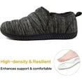 thumbnail image 2 of Zizor Men's Comfy Caterpillar Slippers Indoor Outdoor House Shoes, Warm Soft Knit Upper Fuzzy Fleece Lined Memory Foam Sole with Hard Bottom, 2 of 6