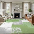 thumbnail image 2 of Sage Green Grey Oil Painting 8x10 Area Rugs, Abstract Modern Geometric Non-Skid Rubber Backing Large Rectangle Rugs - Living Room Bedroom Home Office, Indoor Floor Mat Carpets Washable Rug, 2 of 9