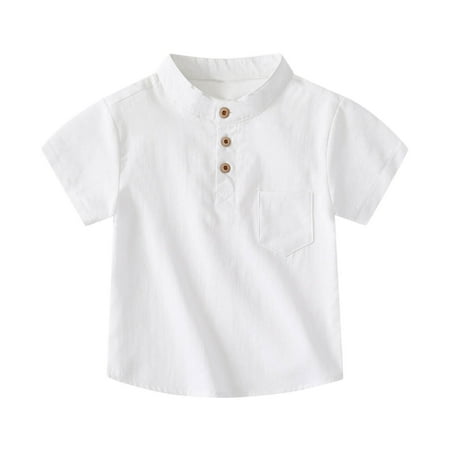 

ZHAGHMIN Baby Tops Kids Child Toddler Baby Boys Solid Short Sleeve Pocket T Shirt Blouse Tops Outfits Rainbow Top Women Boys Tops Size 14 16 Small Clothe Boy Tops Cargo Shirts Boys 6 Basketball Kids