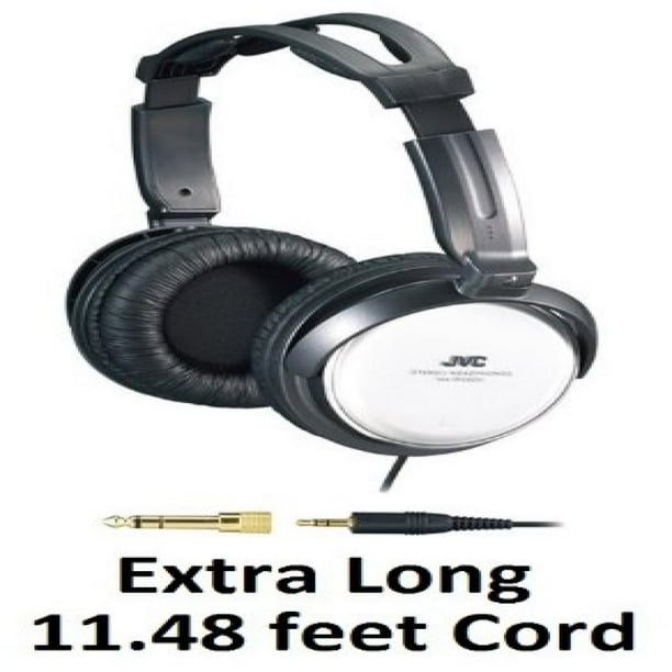 JVC OvertheEar Comfortable Stereo Headphones with Extra Long 11 feet