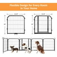 thumbnail image 2 of Dog Playpen Outdoor,Heavy Duty Metal Pet Playpen for Large/Medium/Small Dogs,Portable Exercise Fence for Small Animals, 2 of 7