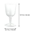 thumbnail image 4 of ACDANC 8 Pcs Plastic Wine Glass Dessert Cups Wine Glasses Plastic Party Wine Cups Clear Plastic Wine Cups, 4 of 4