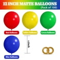 thumbnail image 2 of Globos ASIYUHY 12" Mate Rojo Azul Verde Amarillo 100PCS, 2 of 8