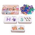 thumbnail image 1 of Number Letter Blocks Boards Learning Animal Educational Number Alphabets Cards for Children, 1 of 4